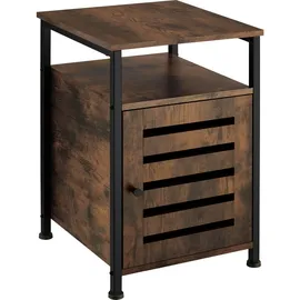Tectake Beistellschrank 40,5 x 60,5 cm 1-tlg. braun