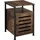 Tectake Beistellschrank 40,5 x 60,5 cm 1-tlg. braun