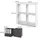 Vicco Tetra Raumteiler 72,6 x 72 cm Weiß
