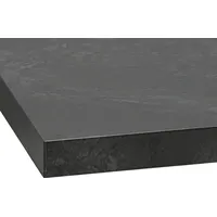 WIHO KÜCHEN Arbeitsplatte WIHO KÜCHEN "Flexi 38", schwarz (granit schwarz), B:100cm H:3,8cm T:60cm, Holzwerkstoff, Tischplatten, von drei Seiten ummantelt, 38 mm stark