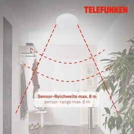 Telefunken LED Deckenleuchte 1 rund weiß Ø 29cm 12W