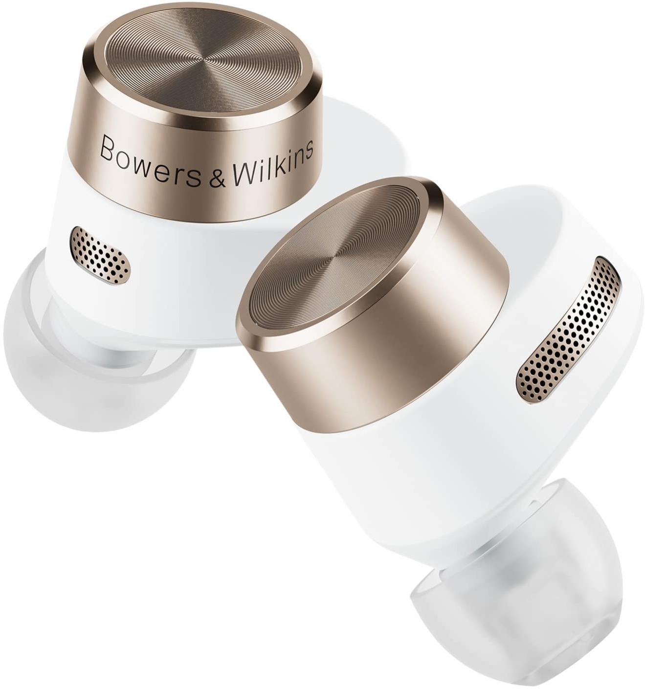 Bowers & Wilkins PI7 True Wireless Noise Cancelling In Ear Kopfhörer mit 24-Bit-Verbindung, Bluetooth, aptX, aktivem Noise Cancelling (ANC) und integrierten Mikrofonen, Weiß