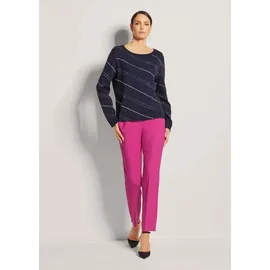 Madeleine Longpullover Glitzerpullover Blau 44/46
