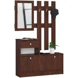 abamihome Schuhkipper 90 x 170 x 25 cm Wenge / Wengefarben