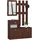abamihome Schuhkipper 90 x 170 x 25 cm Wenge / Wengefarben