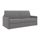 vente-unique - Schlafsofa 3 Calife - Polyester - hellgrau