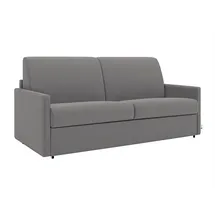 vente-unique - Schlafsofa 3 Calife - Polyester - hellgrau