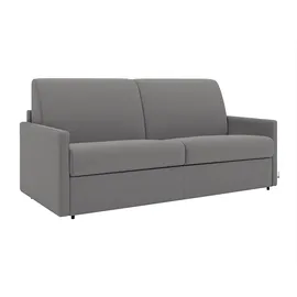 vente-unique - Schlafsofa 3 Calife - Polyester - hellgrau