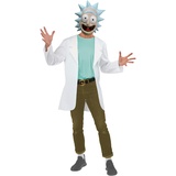 Rubies 703124S Erwachsenenkostüm Rick Morty, Kostüm, Herren, mehrfarbig, klein, Halloween, Halloween