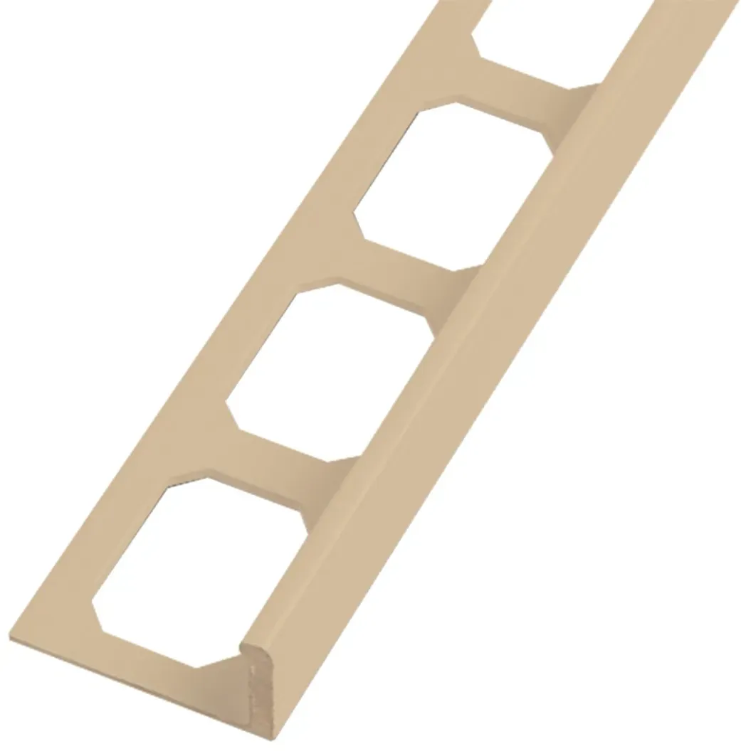 Winkelabschlussprofil Aluminium pulverbeschichtet bahamabeige | 6,0 mm