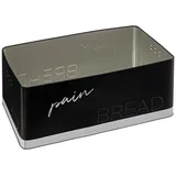5five simply smart Brotkasten, schwarz Metall, 20.2x14.5x32.7 cm, Küchenzubehör, Brotkästen | -Körbe