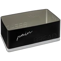 5five simply smart Brotkasten, schwarz Metall, 20.2x14.5x32.7 cm, Küchenzubehör, Brotkästen | -Körbe