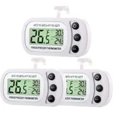 Digitales Kühlschrank-gefrierschrank-thermometer, Kühlschrank-raumthermometer, Wasserdichtes Kühlraum-temperaturthermometer Mit Max/min-aufzeichnungsfunktion, Großes Lcd-display (3)