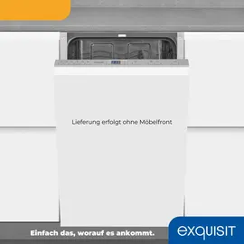 Exquisit EGSP2109-E-030E Einbau-Geschirrspüler (vollintegrierbar, 448 mm breit)