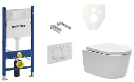 Geberit Wand-WC Set für Vorwandmontage + SAT Brevis WC SIKOGES5W0
