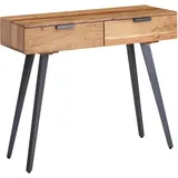 FineBuy Konsolentisch 90 x 36 x 78 cm Braun