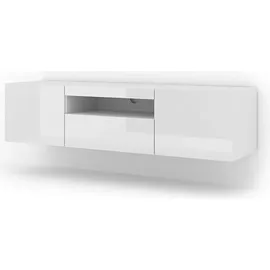 BIM Furniture Aura TV-Lowboard 150 cm Weiß MDF