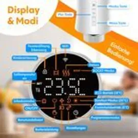 Kesser Heizkörperthermostat 4er Set WLAN Smart Home mit 6 Heizkörperventilen