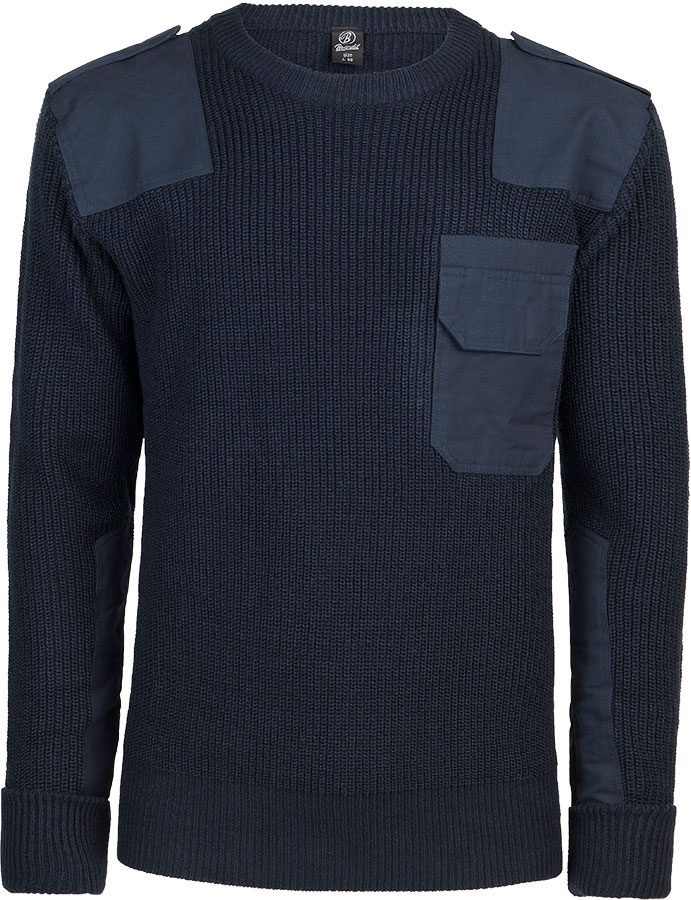 Brandit BW, pullover - Bleu Foncé - L