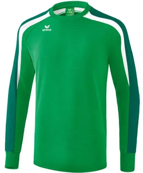 ERIMA Kinder Liga 2.0 Sweatshirt, Smaragd/Evergreen/Weiß, 128