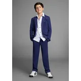 Bruno Banani Anzug BRUNO BANANI "2tlg. Jersey Anzug", Jungen, Gr. 128, N-Gr, blau, Jersey, Obermaterial: 76% Polyester, 20% Viskose, 4% Elasthan. Futter: 100% Polyester, unifarben, Basic, Anzüge, Für jeden Anlass passend. Eleganter Jersey Anzug für TEENS