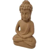 Goldbach Asia Buddha Statue 28cm Braun Keramik Feng Shui