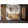 rodan fabryka mebli Rodan Badschrank Hochschrank 35 x 136 x 27 cm Gold Eiche Holz