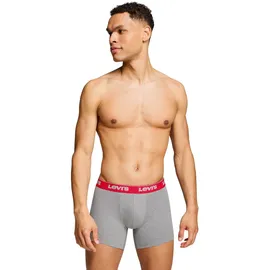 Levi's Repeat Logo Boxershorts Schwarz / Grau Combo L 3er Pack