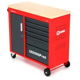 Gedore Werkstattwagen Stahl 988x431x935 mm rot/schwarz unbestückt