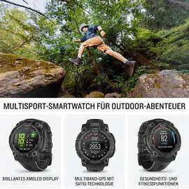 Garmin Instinct 3 Solar 45 mm Schwarz / Schwarz