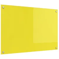 VidaXL Küchenrückwand Gelb 90x60x0,6 cm Hartglas