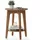 VASAGLE Beistelltisch, Couchtisch, Kleiner runder Tisch für Wohnzimmer, Nachttisch für kleine Räume, mit Ablage, moderner Stil, Honigbraun LET283T41