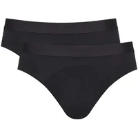 Sloggi Herren Slips, 2er Pack EVER SOFT Brief, Modal, einfarbig Schwarz S