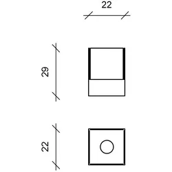 Stones Alphaville – Bioethanol-Tischkerze in braunem Magnesia