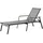 barths Paros Sonnenliege 196 x 76 x 36 cm Grau