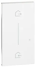 Legrand KW40M2 LivingNow 2-modulige Taste für Master-Switch ”Kommen/Gehen” in der Farbe White 1