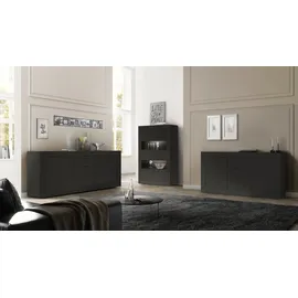Home Affaire Sideboard Basic 210 x 86 x 43 cm Schwarz