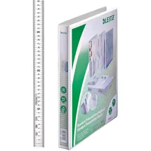 Leitz 6 LEITZ Präsentationsringbücher 2-Ringe weiß 3,7 cm DIN A4