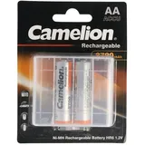 Camelion Akku AA Mignon HR6, NiMH 2700mAh in 2er Blisterverpackung, Abmessungen 50,5x14,1mm