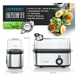 Arendo THREECOOK silber