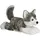 AURORA Flopsies Husky Shadow 31 cm Grau/Weiß