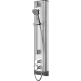 KWC AR Duschpaneel, F5, hydr., Edelstahl, Thermostat, HB-Garnitur,