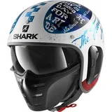 Shark S-Drak 2 Tripp IN Jethelm - Weiß/Blau/Rot - XS