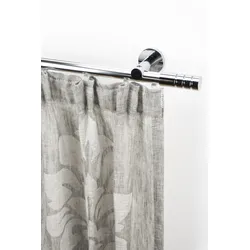 Gardinenstange GARESA "EASY", grau (chromfarben), B:65cm L:210cm Ø:20mm, Aluminium, Gardinenstangen