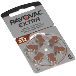 Rayovac Hörgerätebatterie 312 Zinc Air Extra Advanced