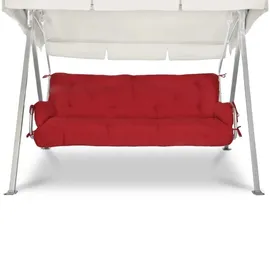 Beautissu Auflage 180 x 50 x 8 cm rot 2-tlg.