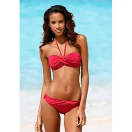 LASCANA Bügel-Bandeau-Bikini Damen Rot 36 Cup A