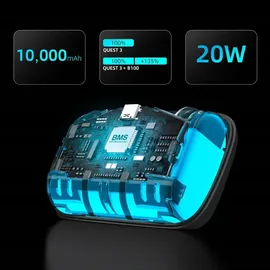 Bobovr S3 PRO Akku Schwarz Meta Quest 3