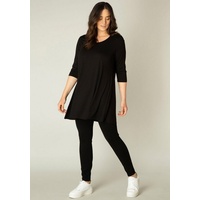 Base Level Curvy "Aria" Gr. 50, schwarz (black) Damen Shirts Jersey