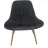 SalesFever Sessel XXL Samt 76 x 85,6 x 85,6 cm Grau/Braun